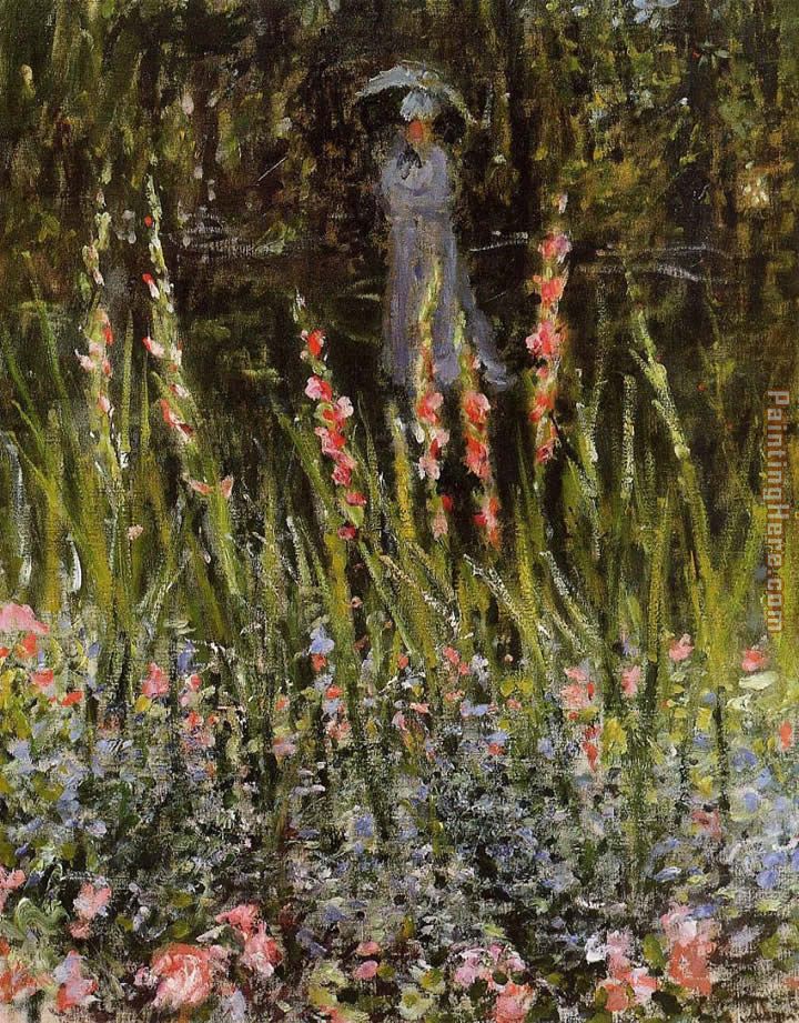 Claude Monet The Garden Gladioli